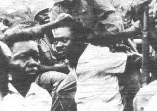 Last pictures of Lumumba before he was dragged off and murdered