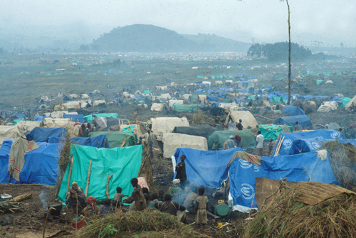 Rwandan refugee camp in Zaire